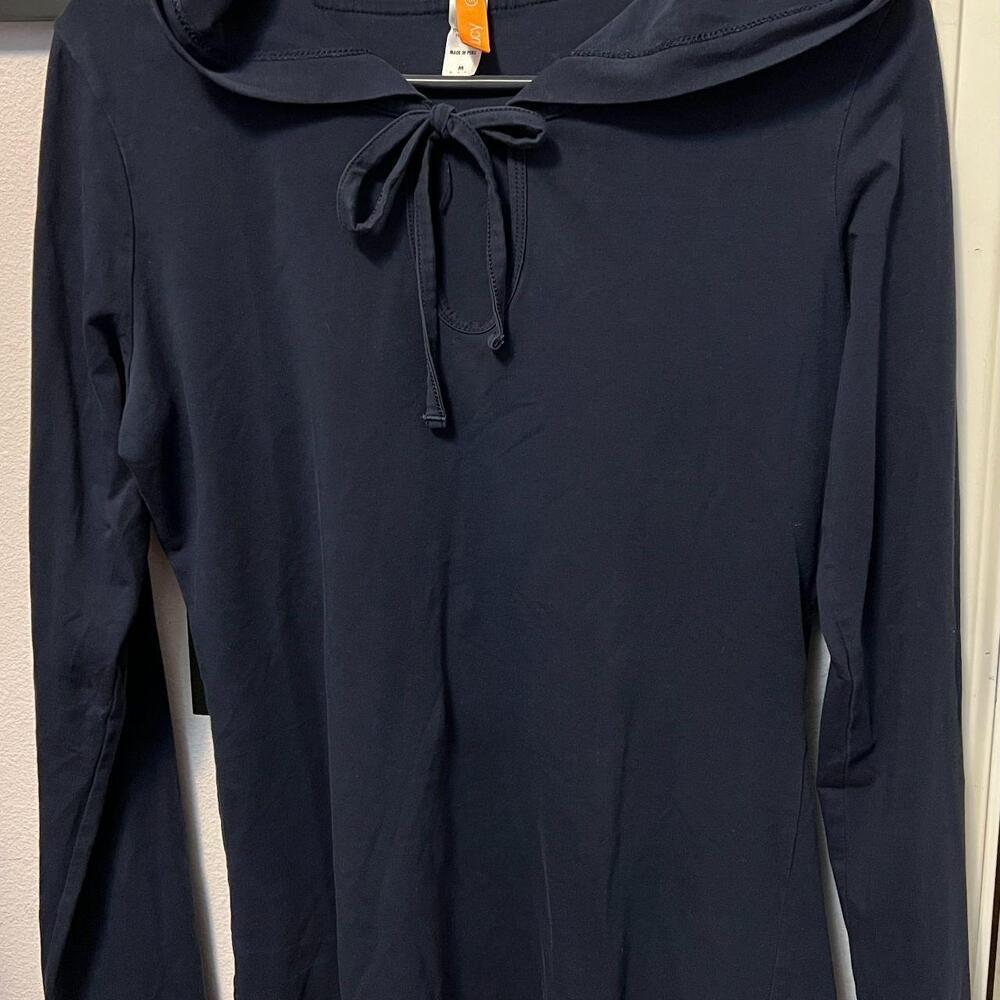 Lucy Women’s Blue Athletic Fit Hoodie Top - Medium